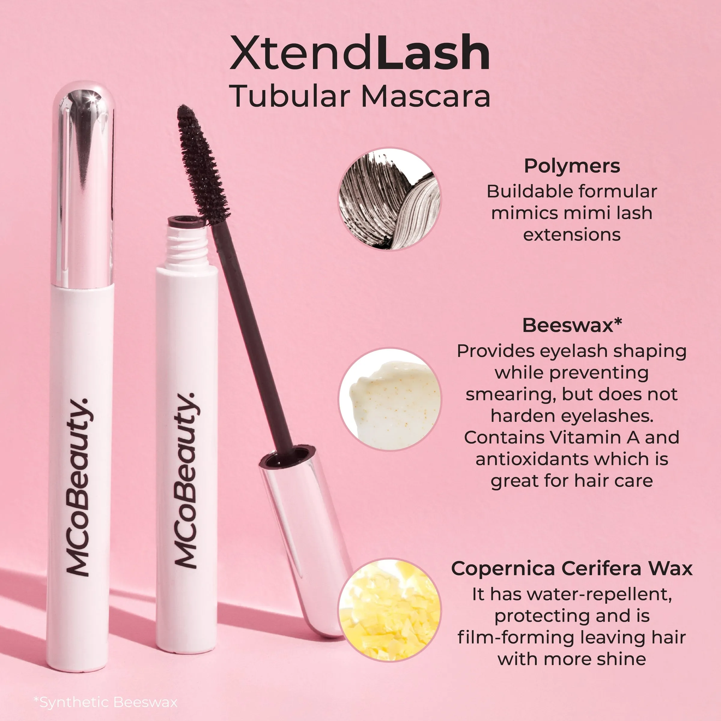 MCoBeauty. Xtendlash Lengthening Mascara Black