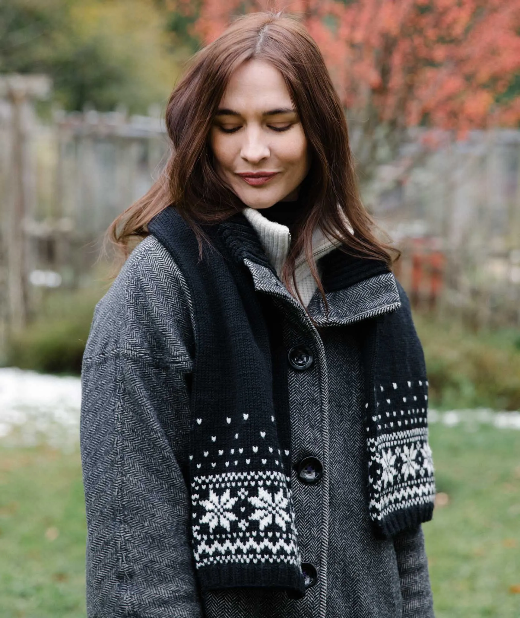 Snowflake Hat & Muffler Using Brooklyn Tweed Arbor